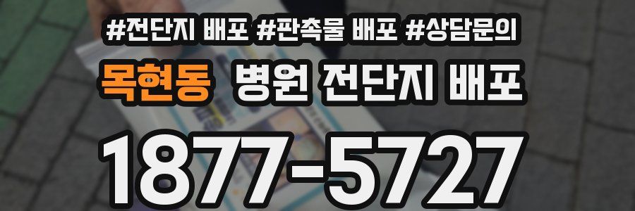 목현동 병원 전단지 배포