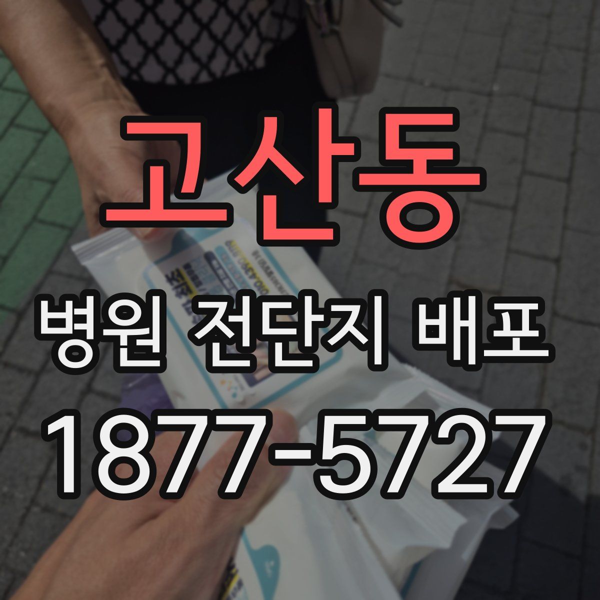 고산동 병원 전단지 배포