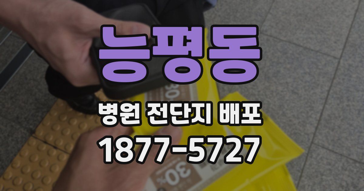 능평동 병원 전단지 배포
