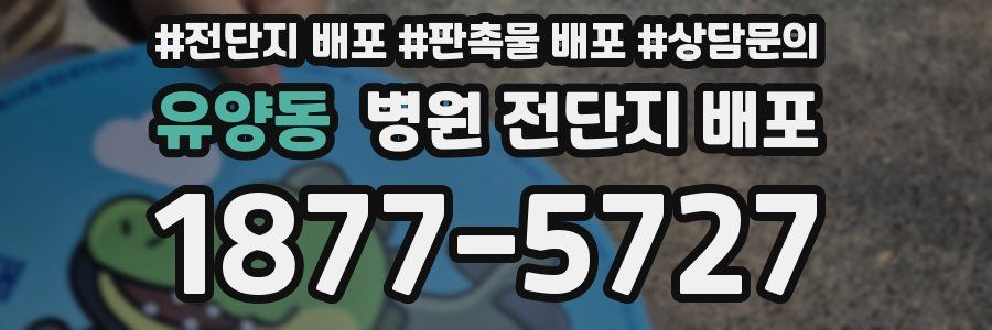 유양동 병원 전단지 배포