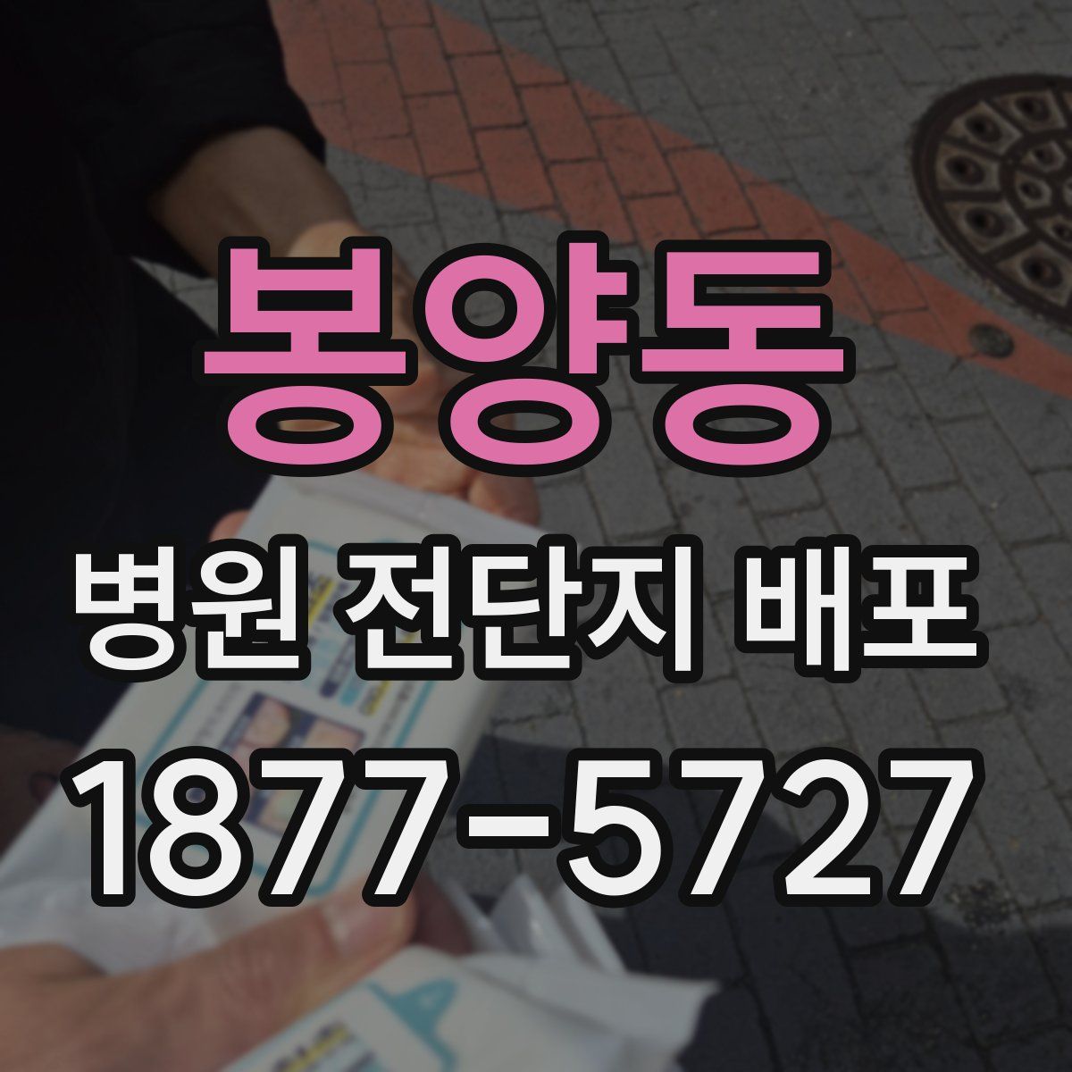 봉양동 병원 전단지 배포