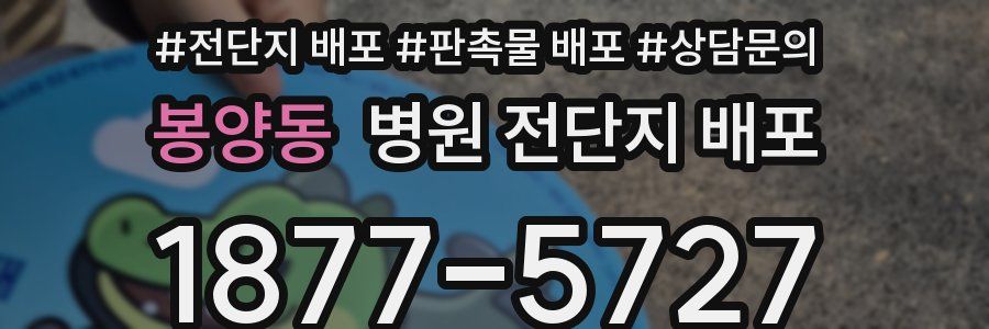 봉양동 병원 전단지 배포