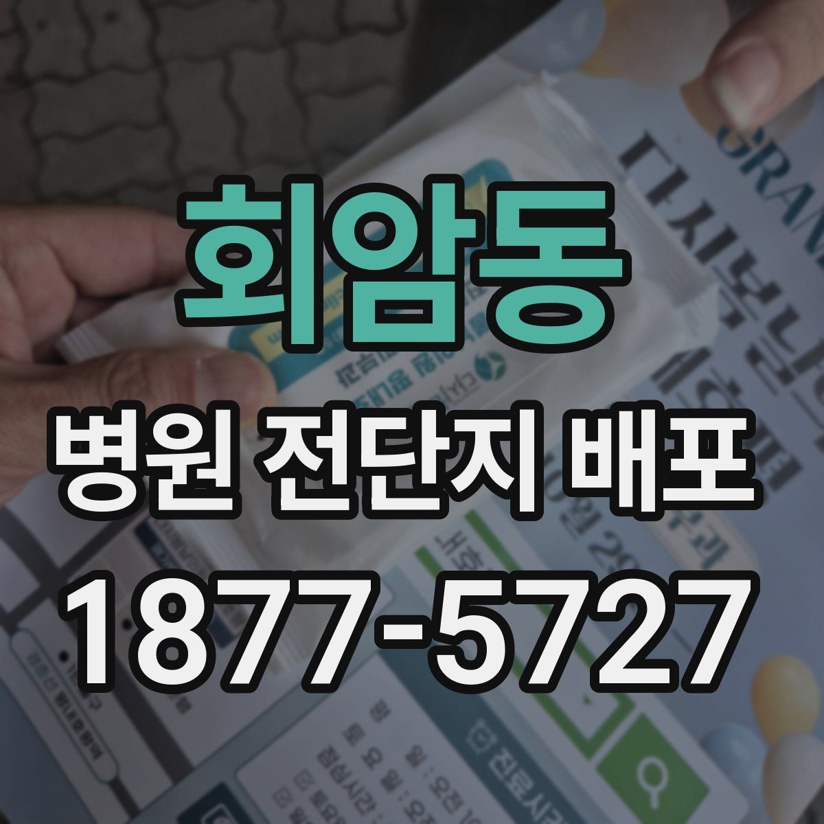 회암동 병원 전단지 배포
