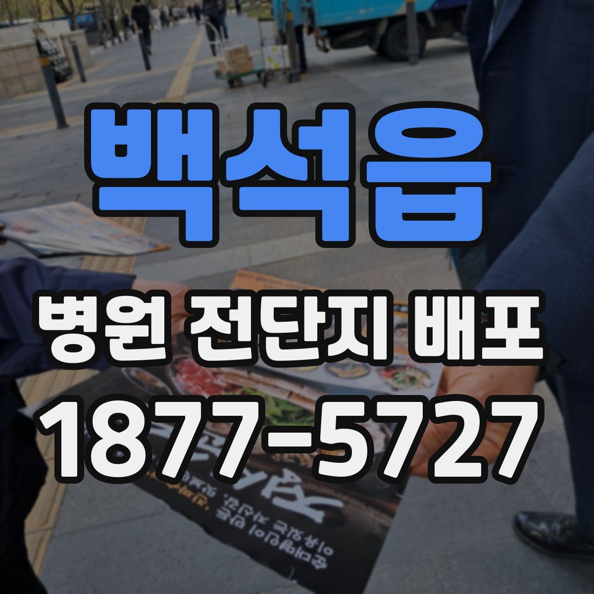 백석읍 병원 전단지 배포