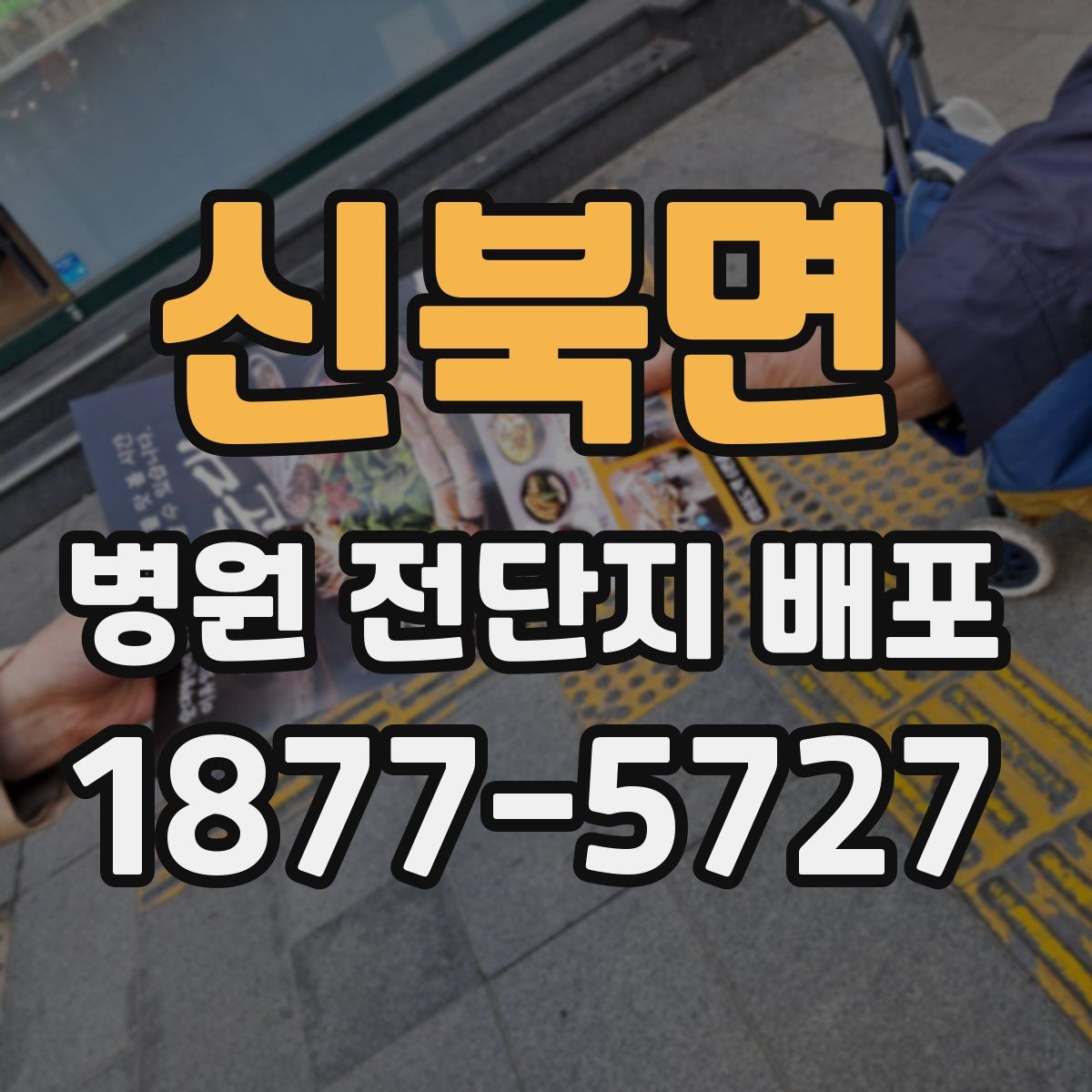 신북면 병원 전단지 배포