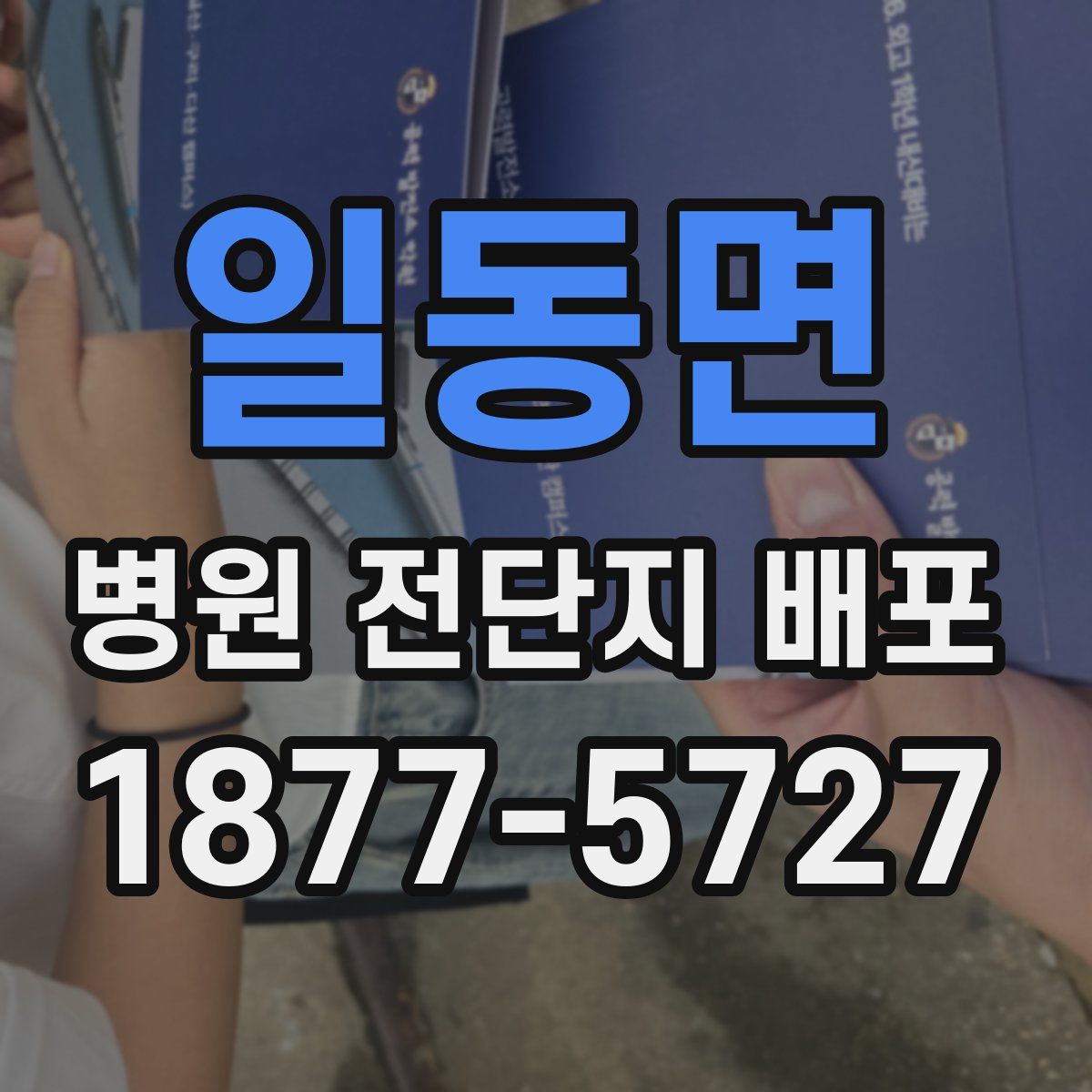 일동면 병원 전단지 배포