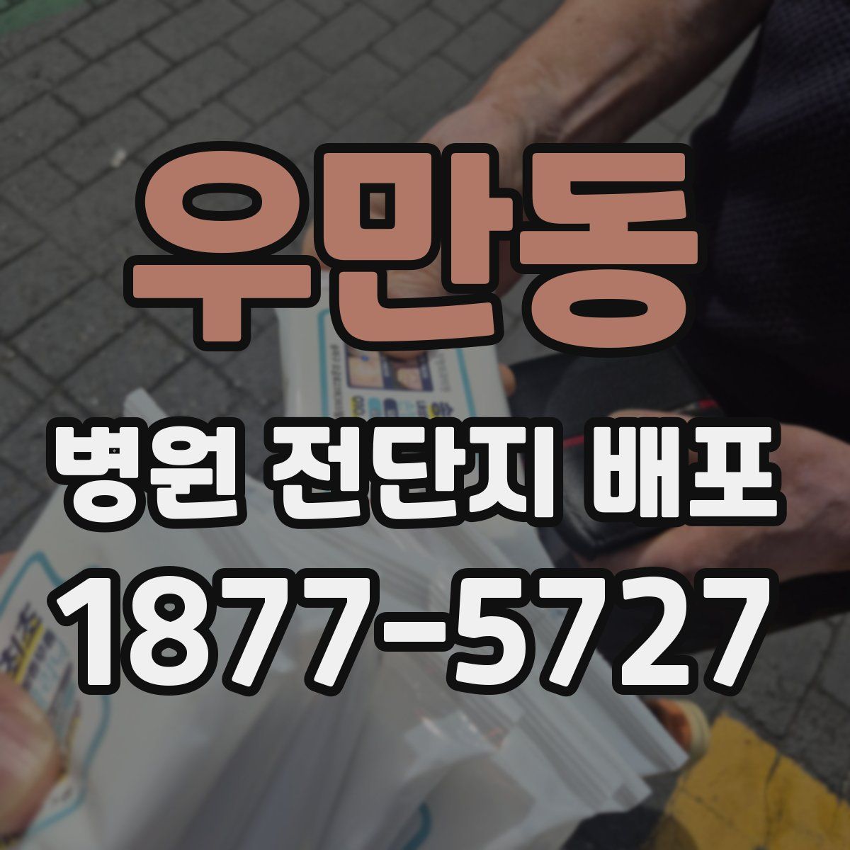 우만동 병원 전단지 배포