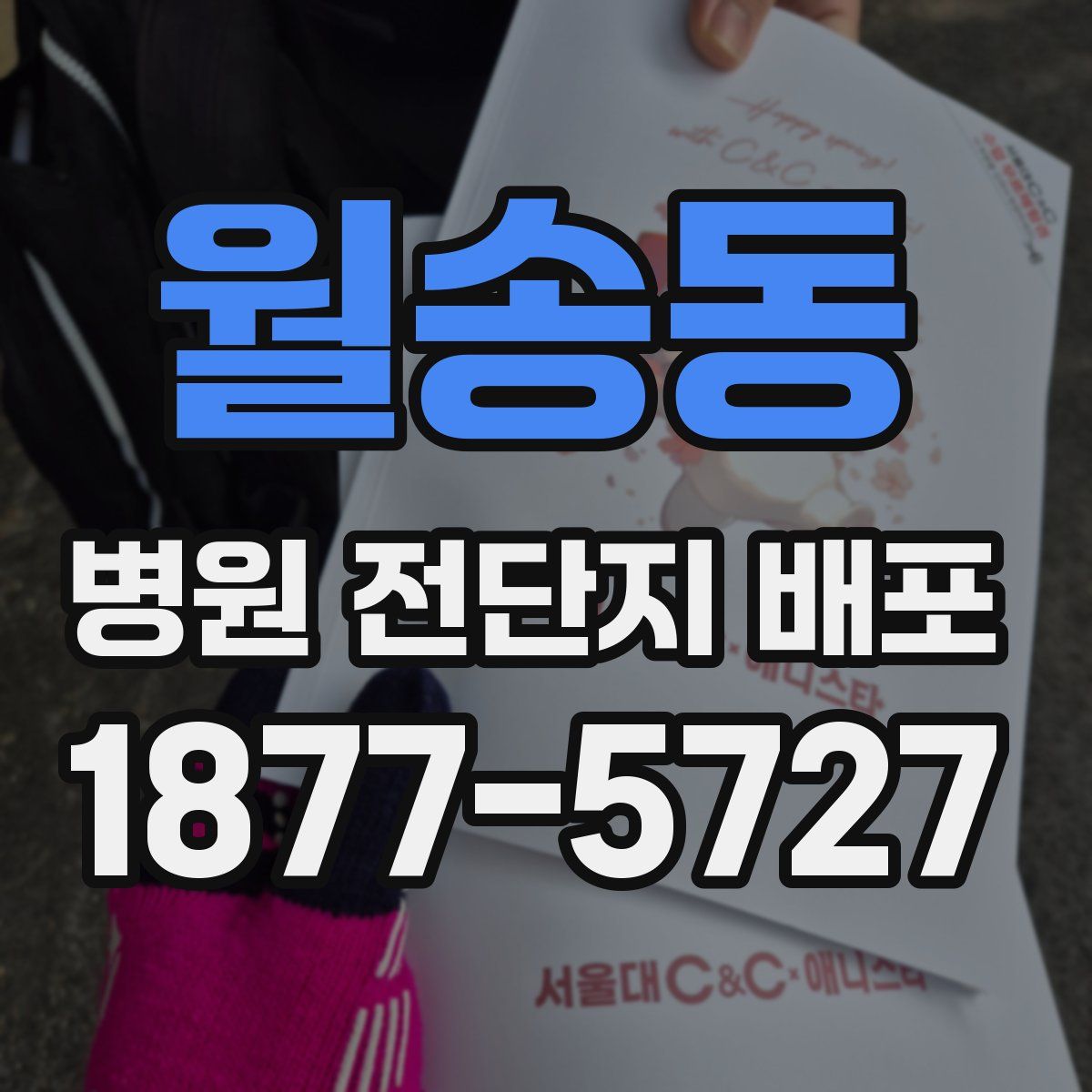 월송동 병원 전단지 배포