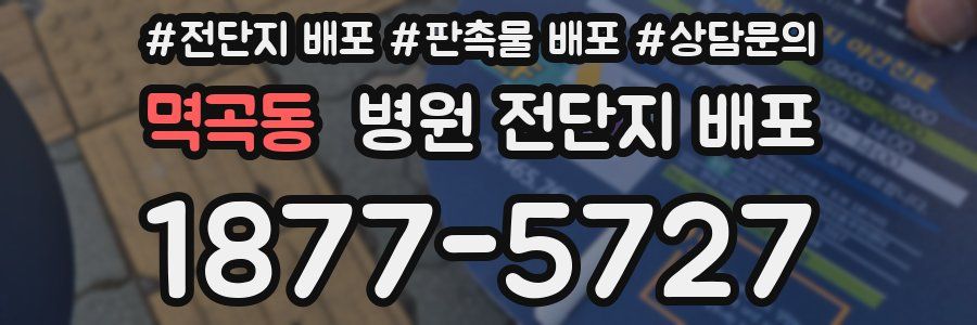 멱곡동 병원 전단지 배포