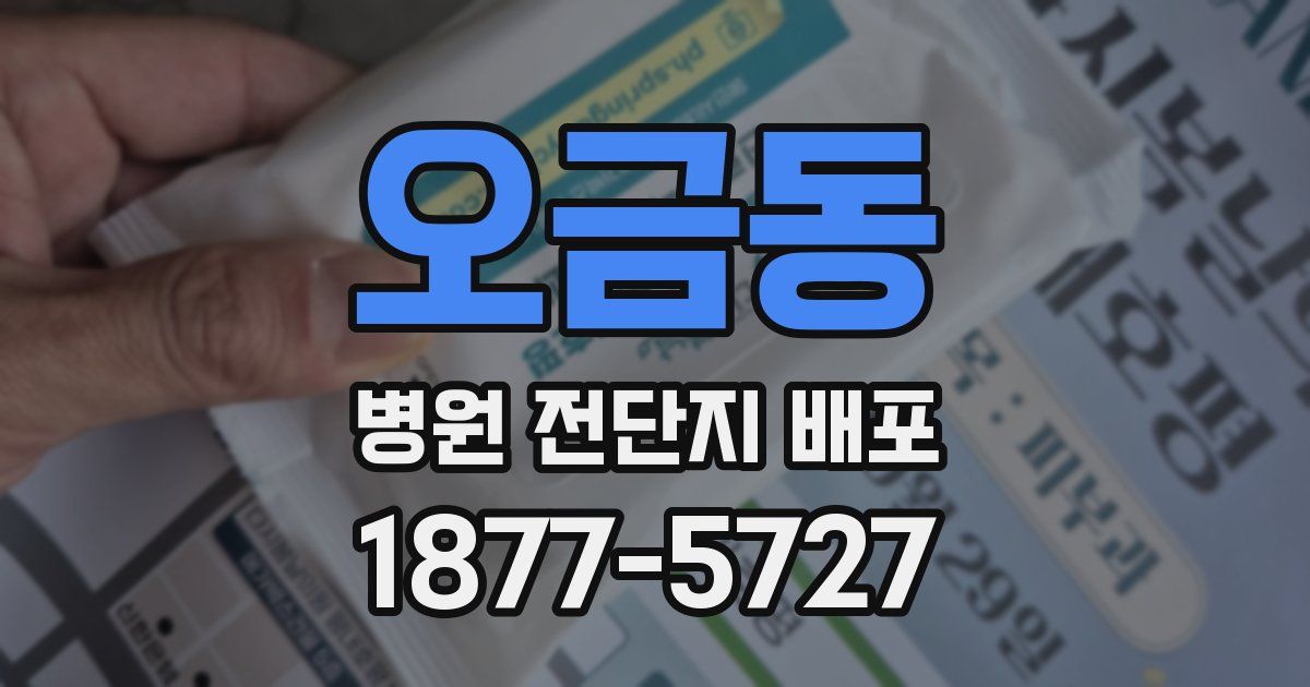 오금동 병원 전단지 배포