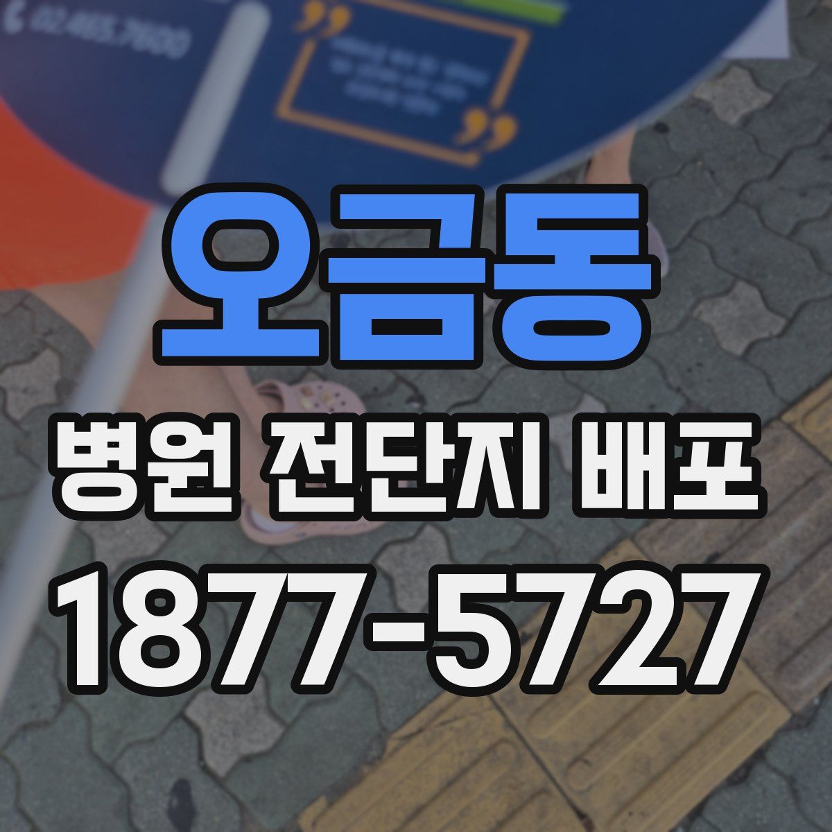 오금동 병원 전단지 배포