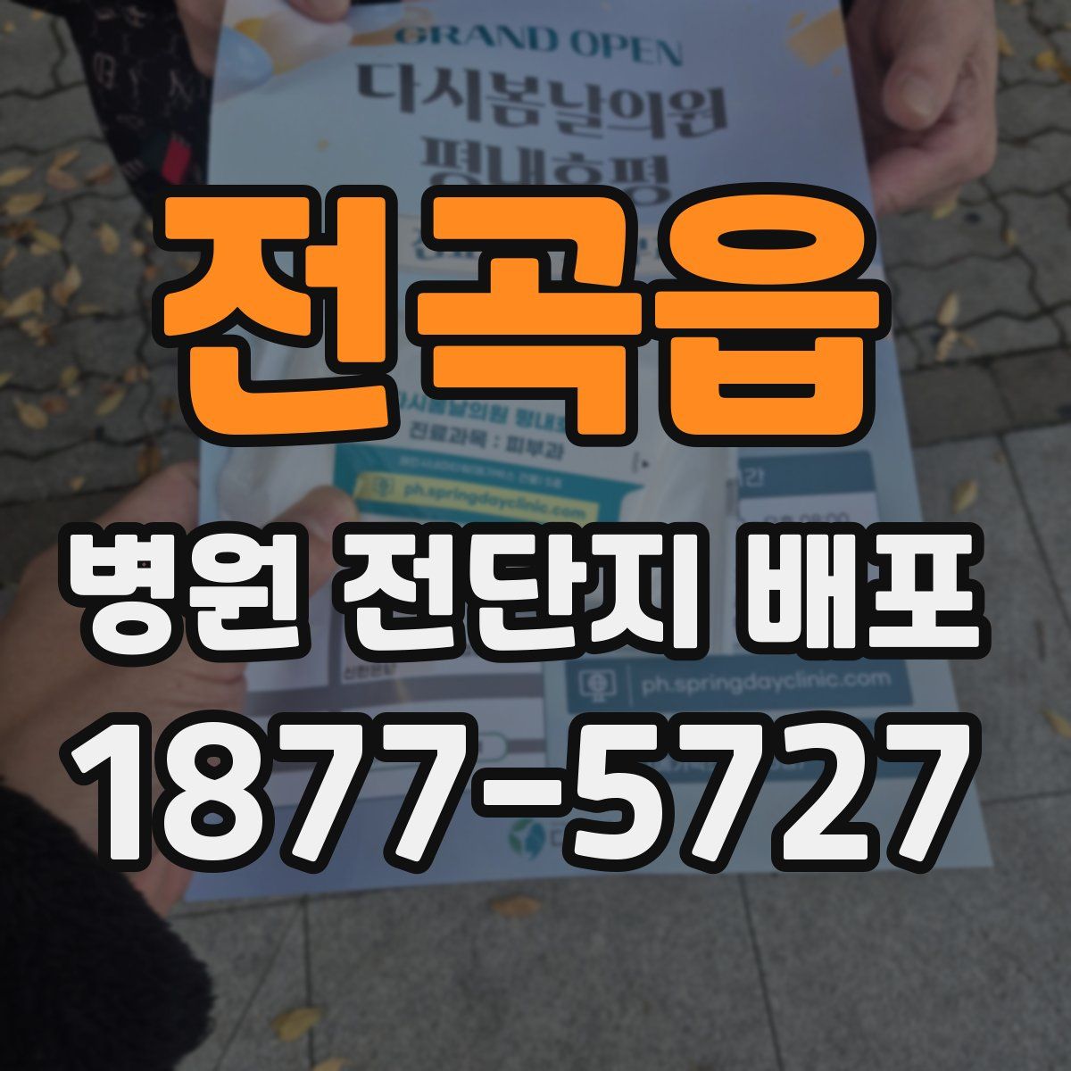 전곡읍 병원 전단지 배포