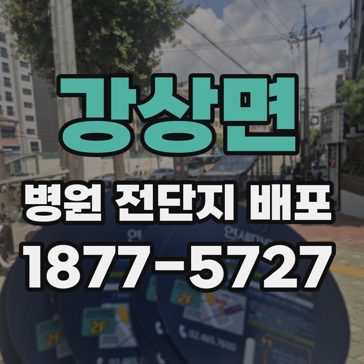 강상면 병원 전단지 배포