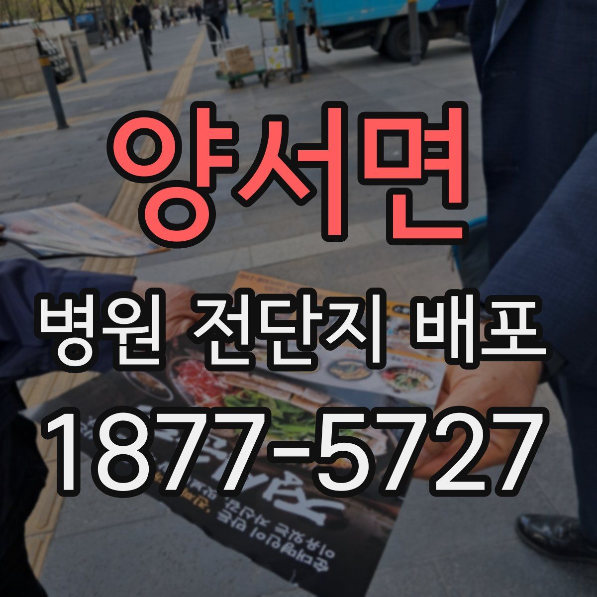 양서면 병원 전단지 배포