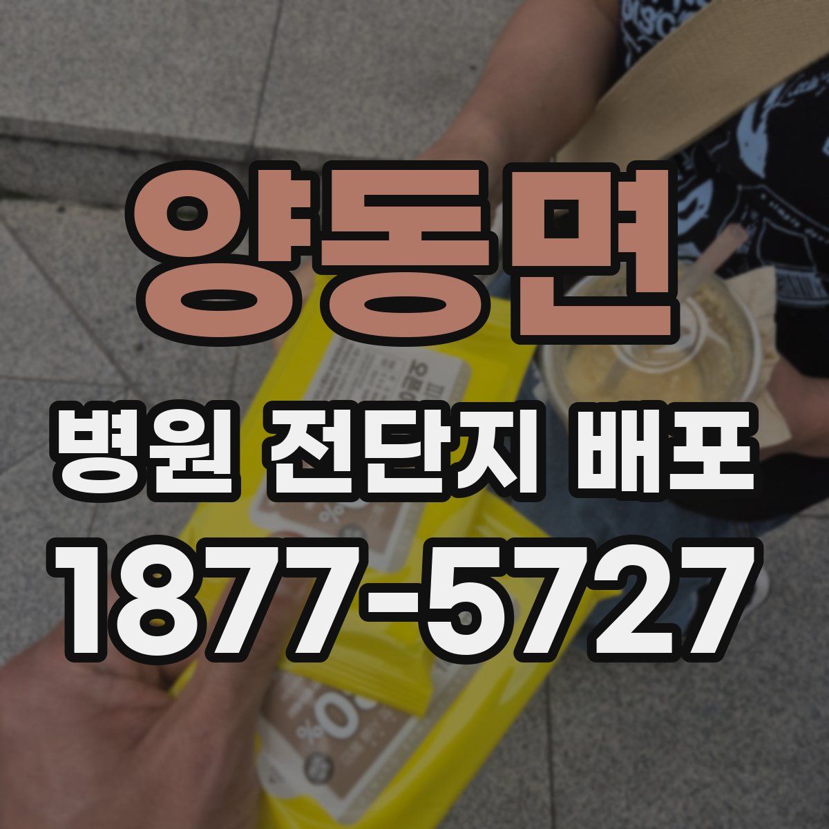 양동면 병원 전단지 배포
