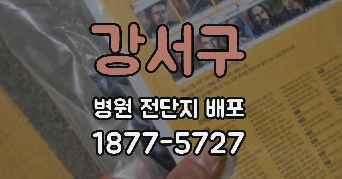 강서구 병원 전단지 배포