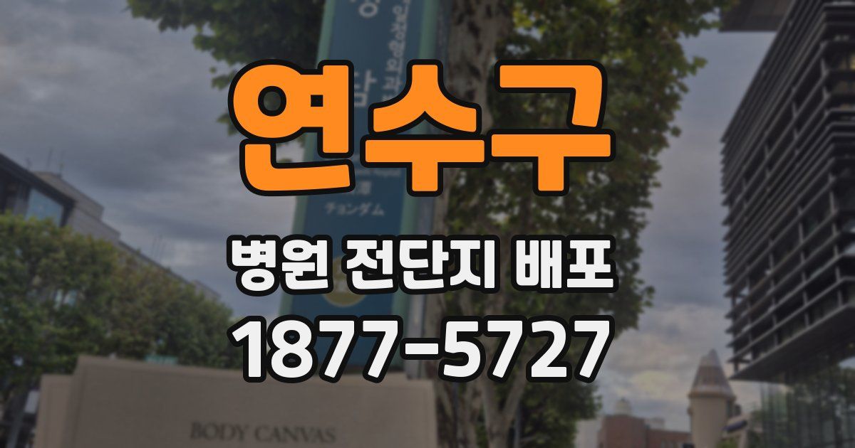 연수구 병원 전단지 배포