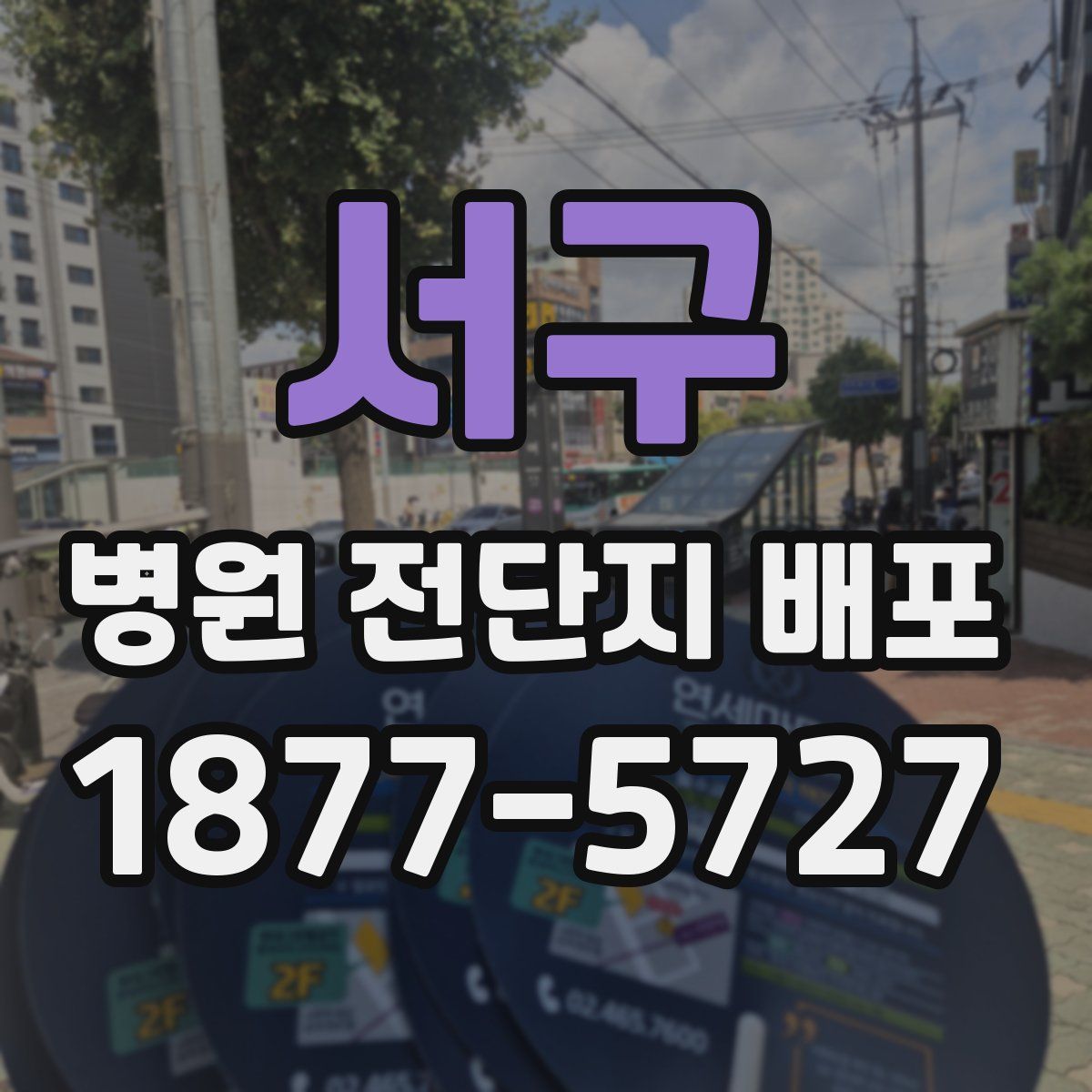 서구 병원 전단지 배포