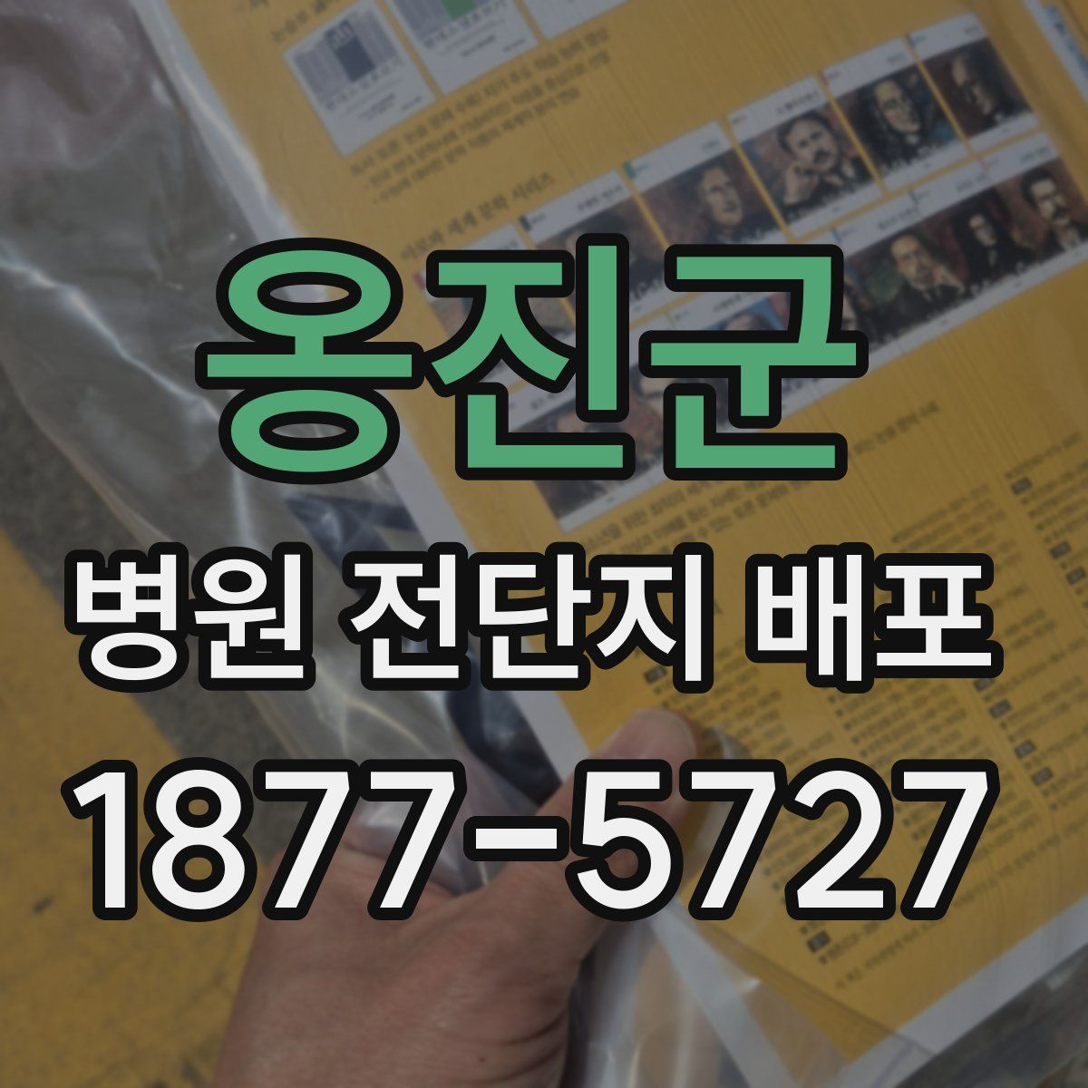 옹진군 병원 전단지 배포