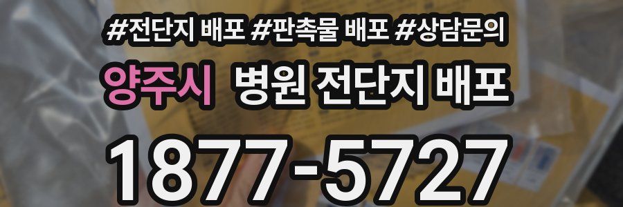 양주시 병원 전단지 배포