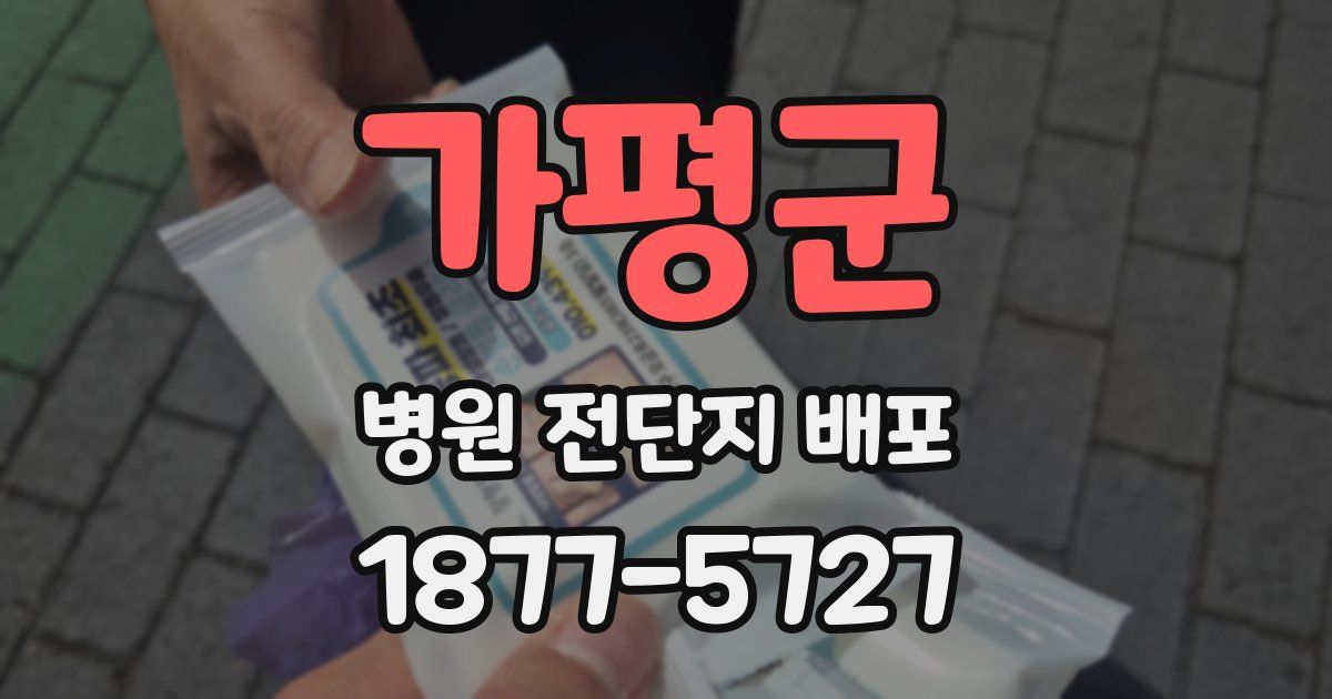 가평군 병원 전단지 배포