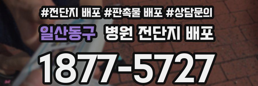 일산동구 병원 전단지 배포