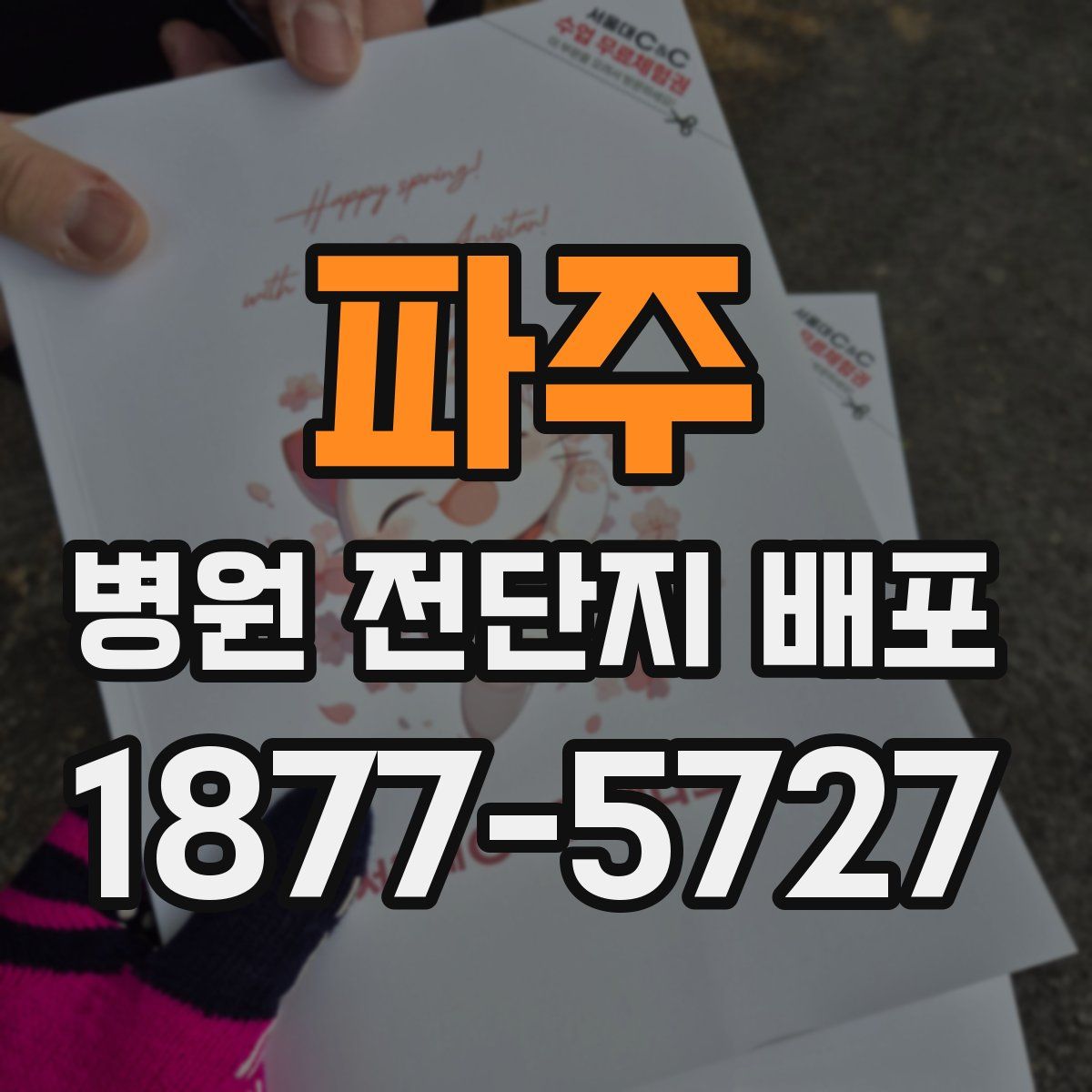 파주 병원 전단지 배포