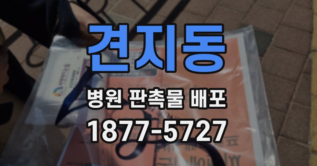 견지동 병원 판촉물 배포