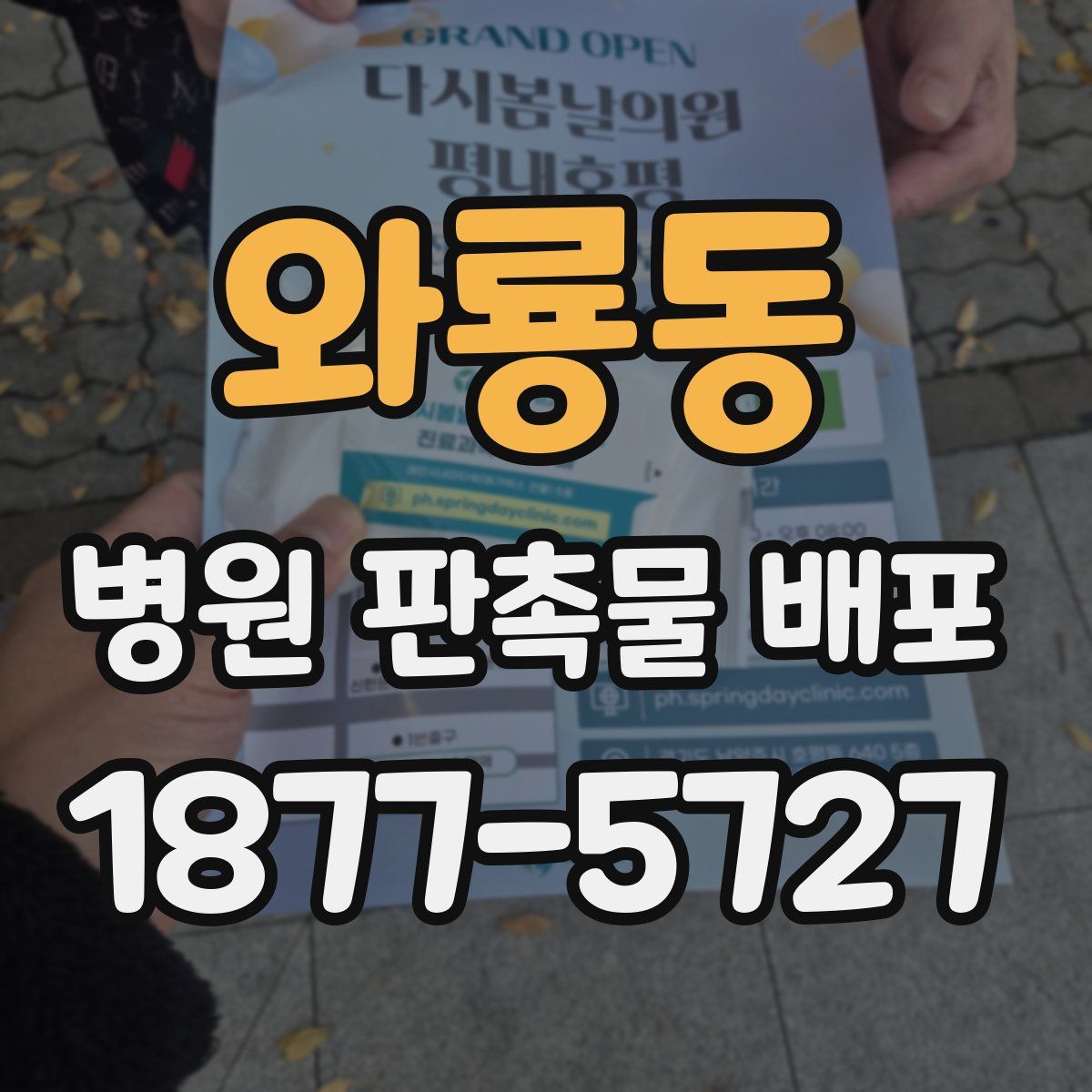 와룡동 병원 판촉물 배포