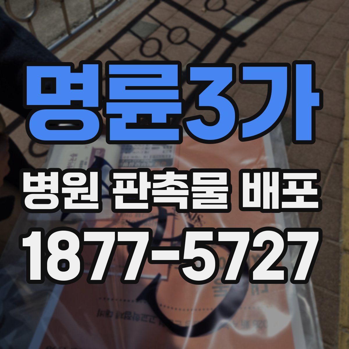 명륜3가 병원 판촉물 배포