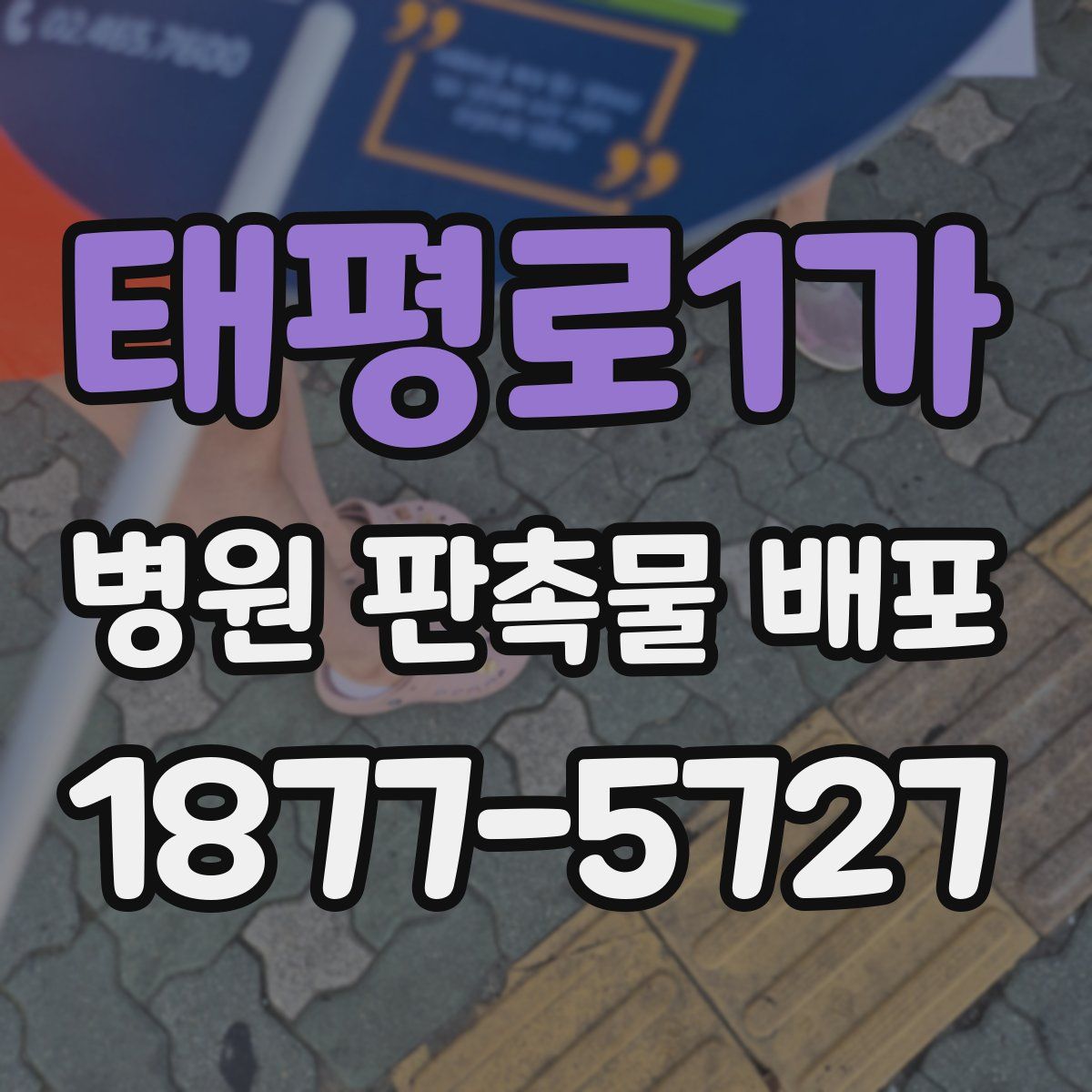 태평로1가 병원 판촉물 배포