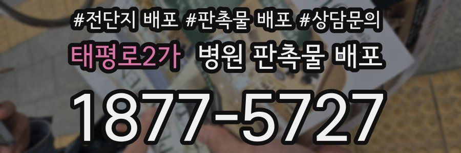 태평로2가 병원 판촉물 배포