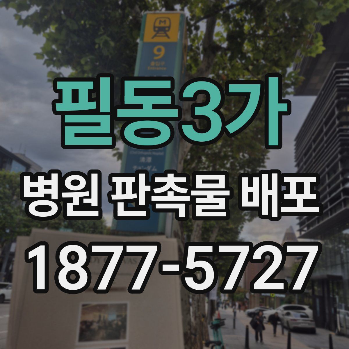 필동3가 병원 판촉물 배포