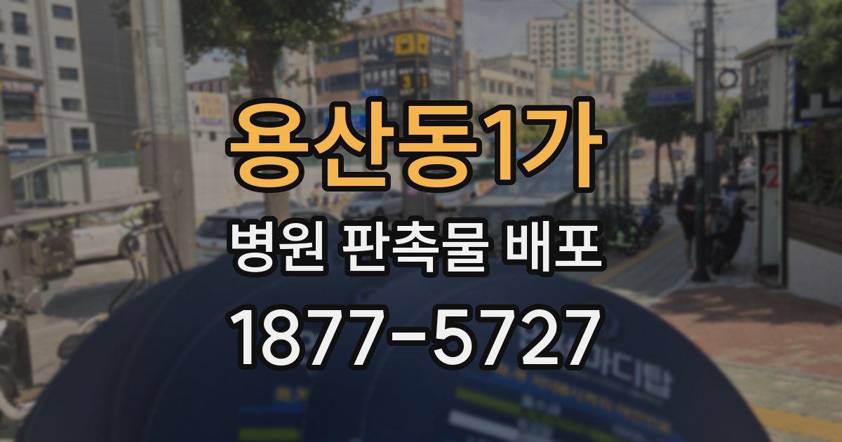 용산동1가 병원 판촉물 배포