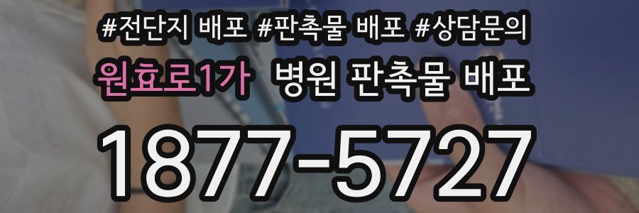 원효로1가 병원 판촉물 배포