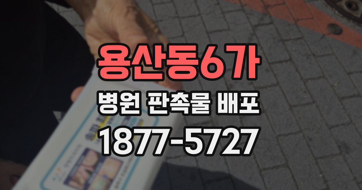 용산동6가 병원 판촉물 배포