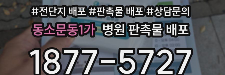 동소문동1가 병원 판촉물 배포