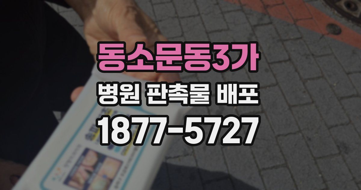 동소문동3가 병원 판촉물 배포