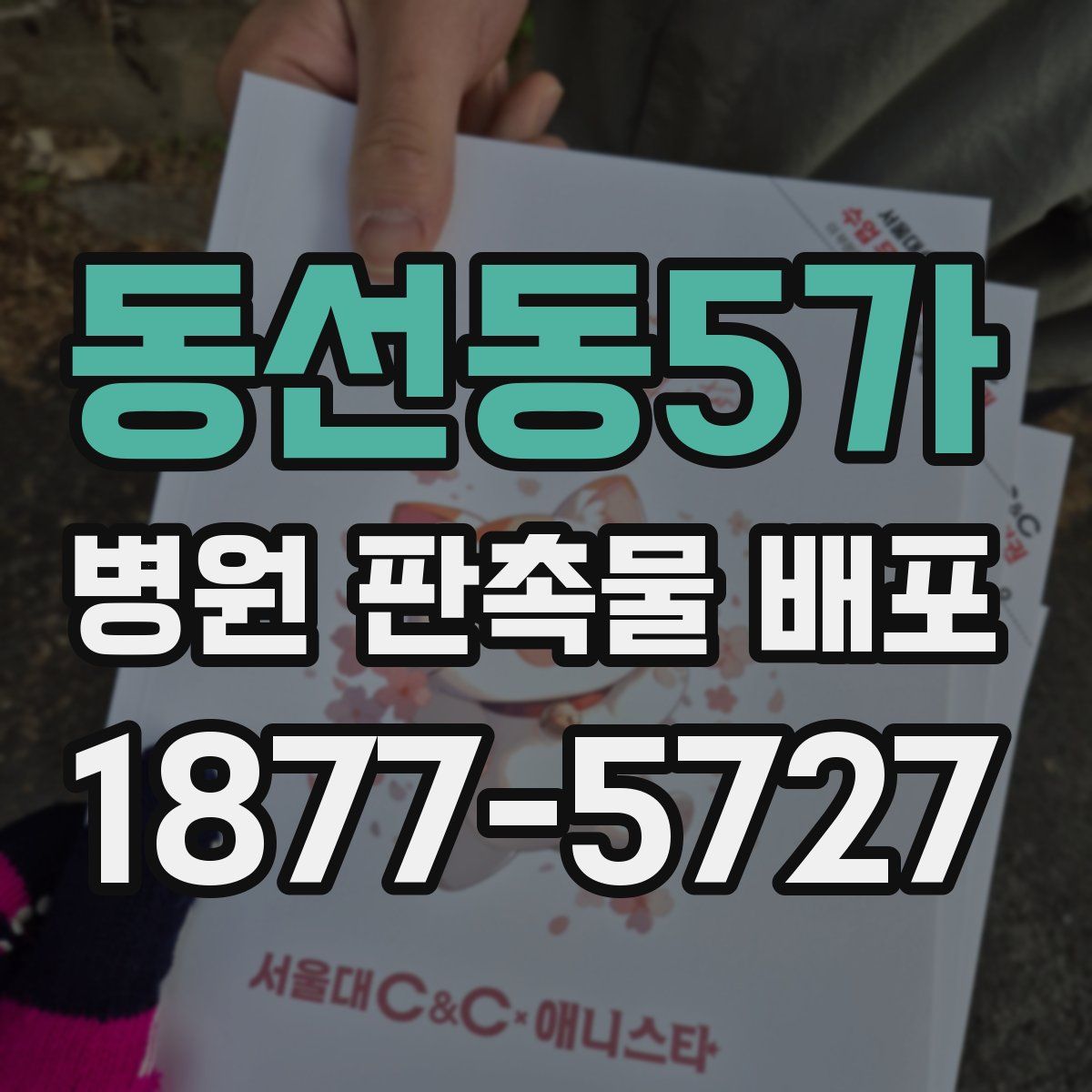 동선동5가 병원 판촉물 배포