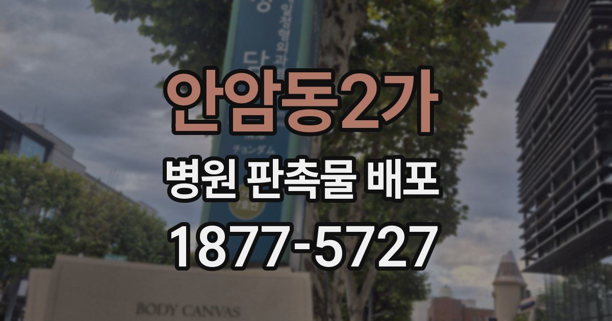 안암동2가 병원 판촉물 배포