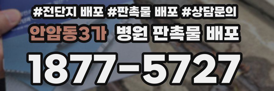 안암동3가 병원 판촉물 배포