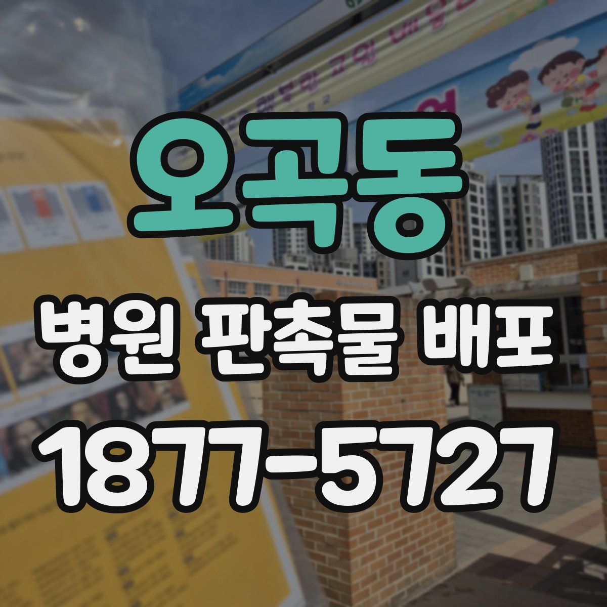 오곡동 병원 판촉물 배포