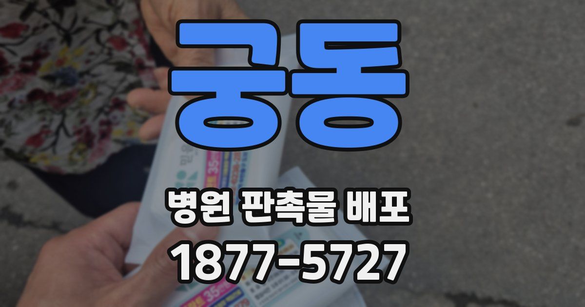 궁동 병원 판촉물 배포