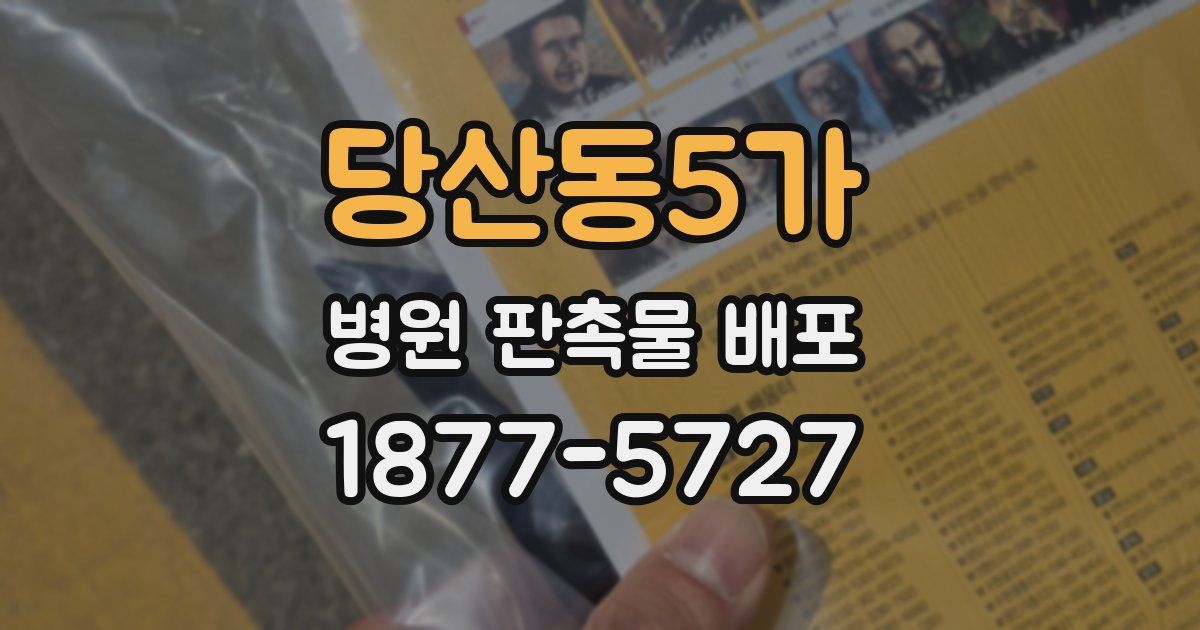 당산동5가 병원 판촉물 배포