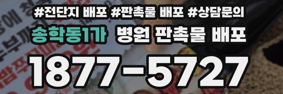 송학동1가 병원 판촉물 배포