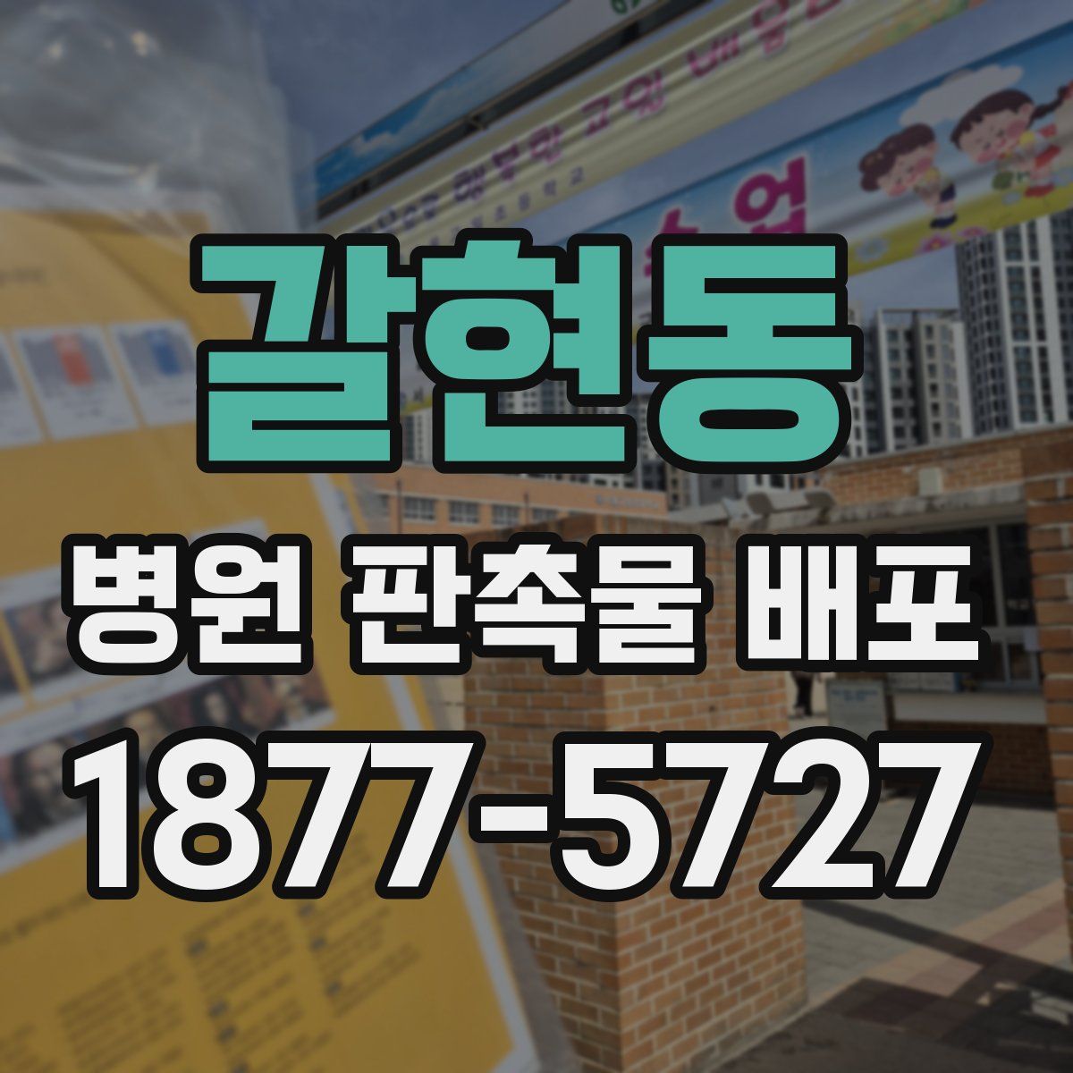 갈현동 병원 판촉물 배포