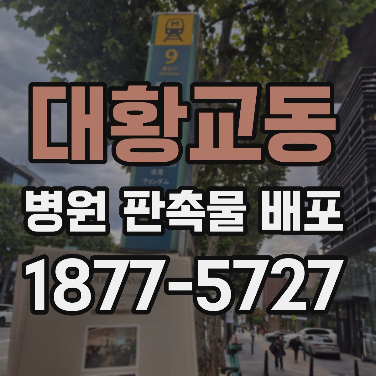 대황교동 병원 판촉물 배포