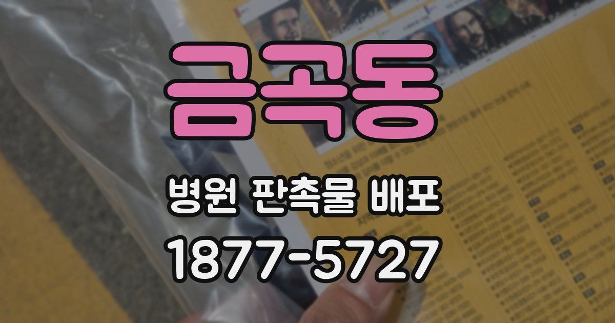 금곡동 병원 판촉물 배포