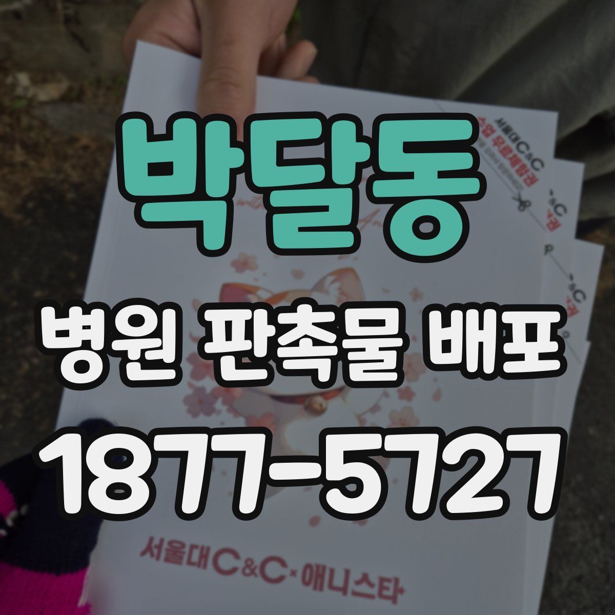 박달동 병원 판촉물 배포
