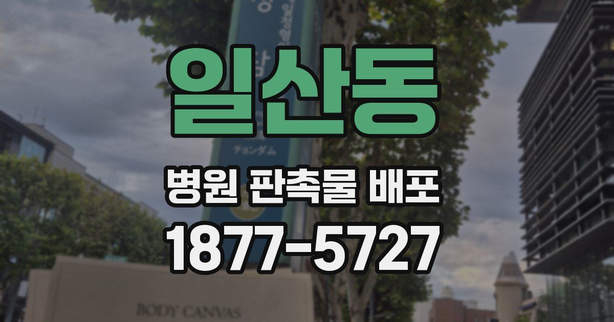 일산동 병원 판촉물 배포